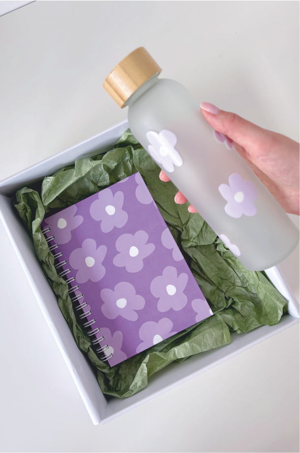 PAKET PURPLE/ planer + staklena boca